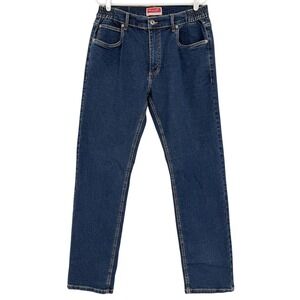 Wrangler Men's Comfort Waist Blue Denim Jeans Sz 30x34 Stretch Straight Leg NWOT